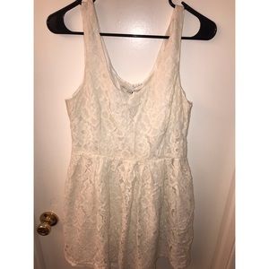 Forever 21 White lace tank top dress